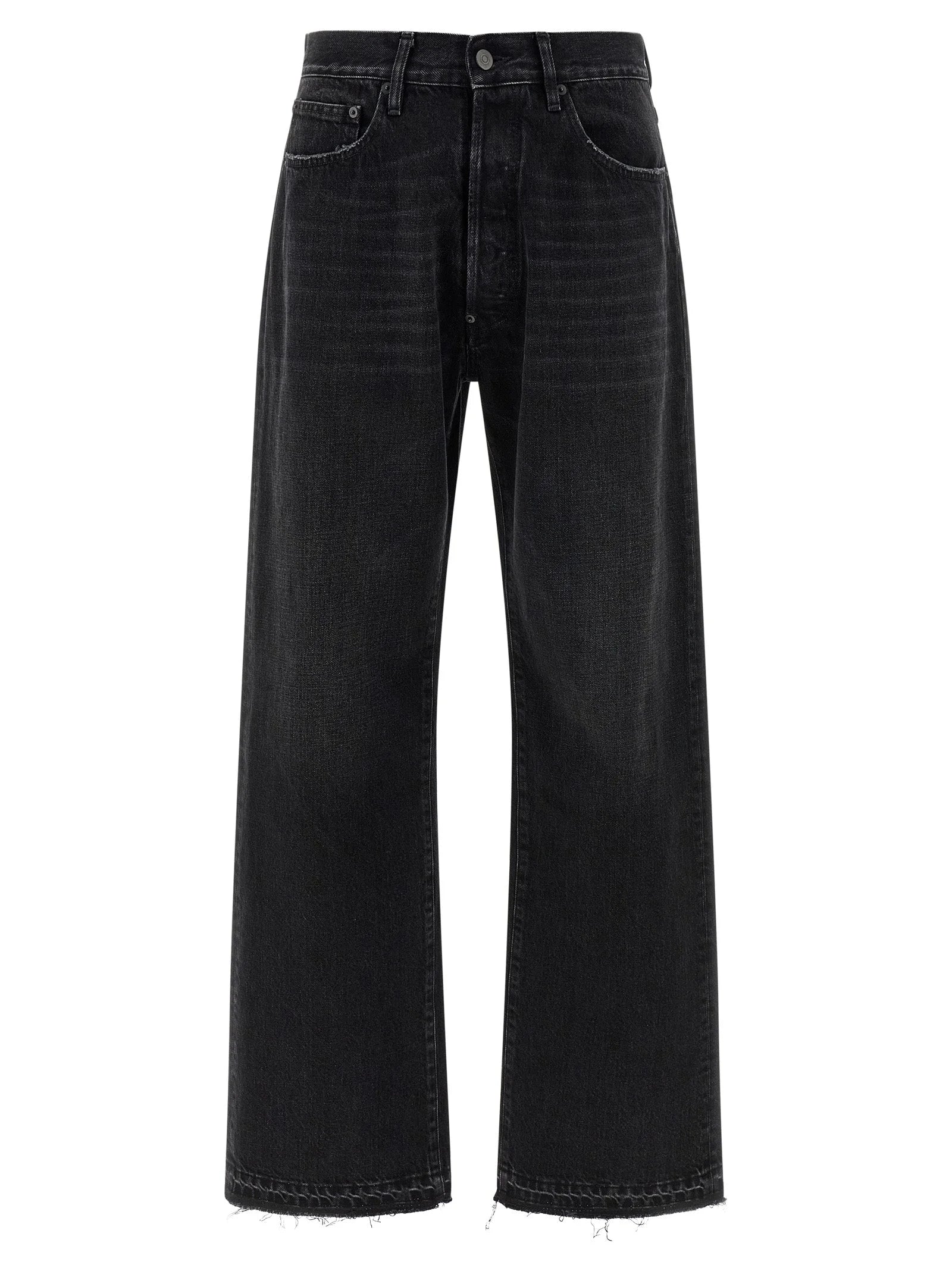 Maison Margiela Black Cotton Straight-Leg Jeans - W32