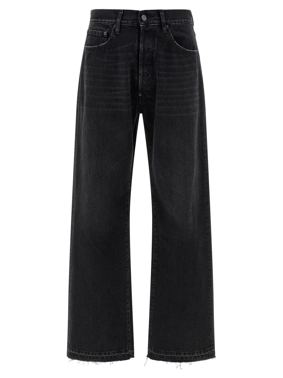 Maison Margiela Black Cotton Straight-Leg Jeans - W32