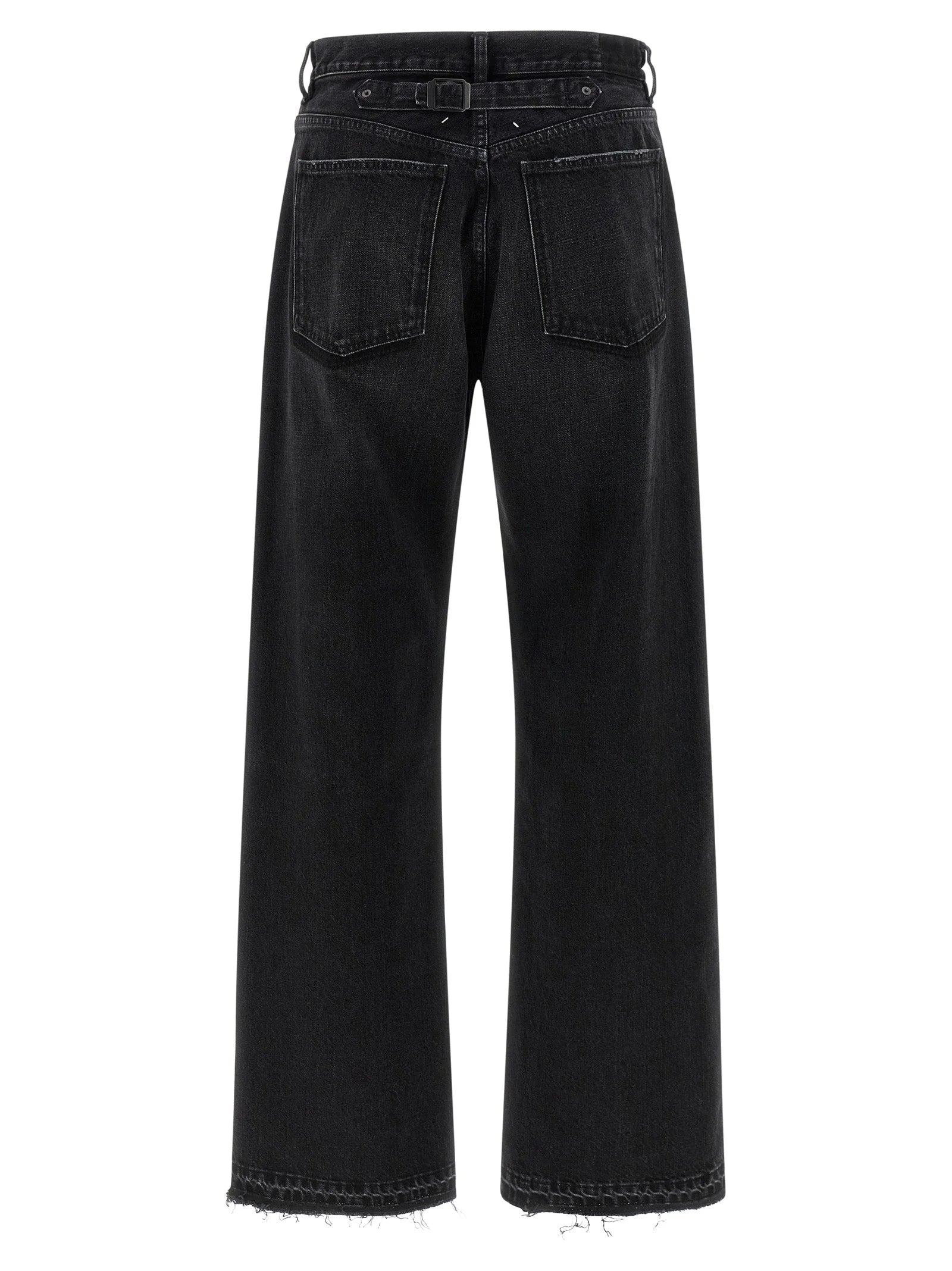 Maison Margiela Black Cotton Straight-Leg Jeans - W32