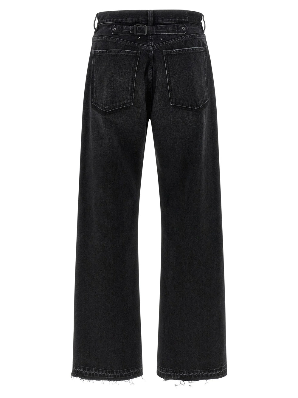 Maison Margiela Black Cotton Straight-Leg Jeans - W32