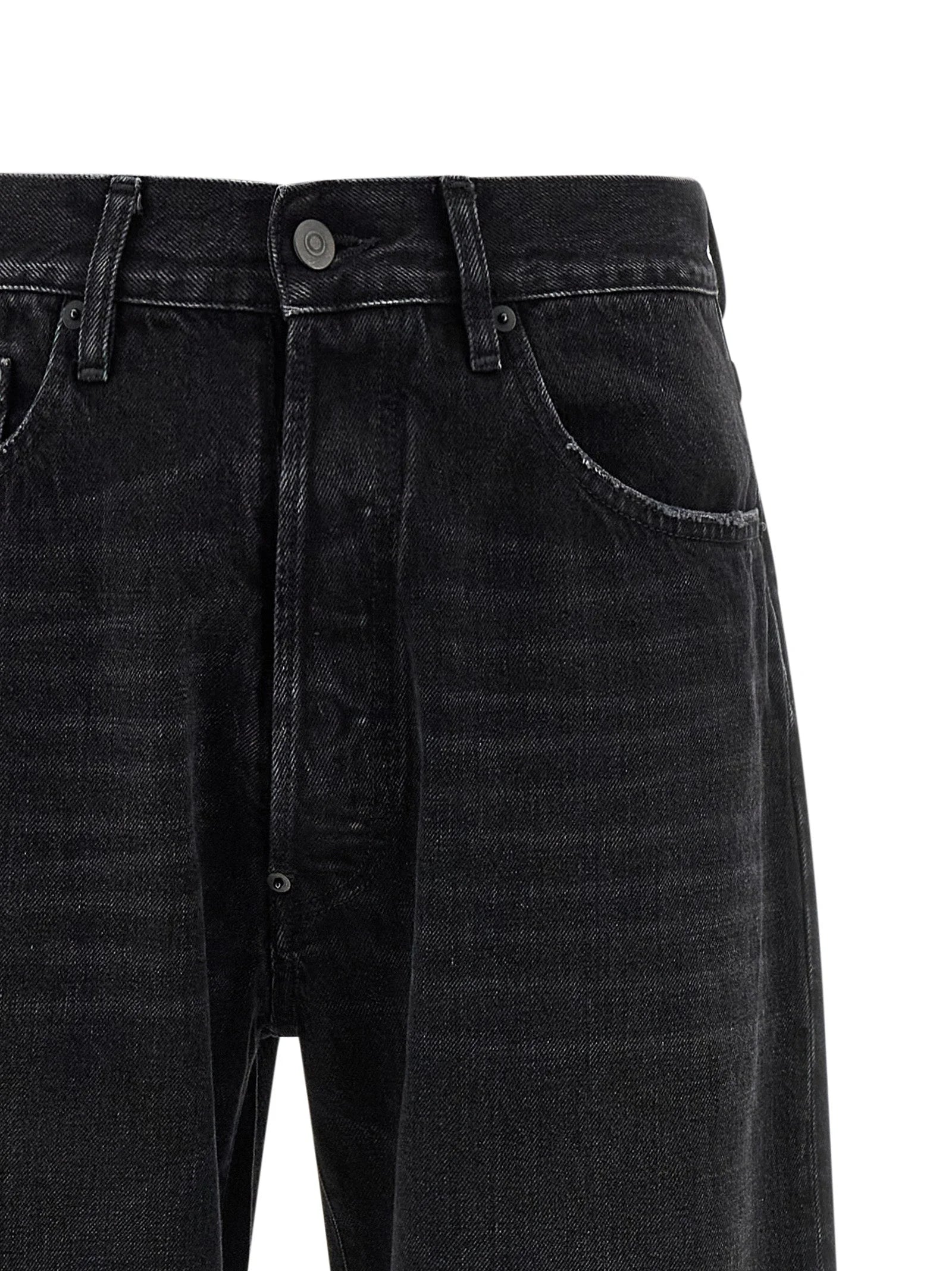 Maison Margiela Black Cotton Straight-Leg Jeans - W32