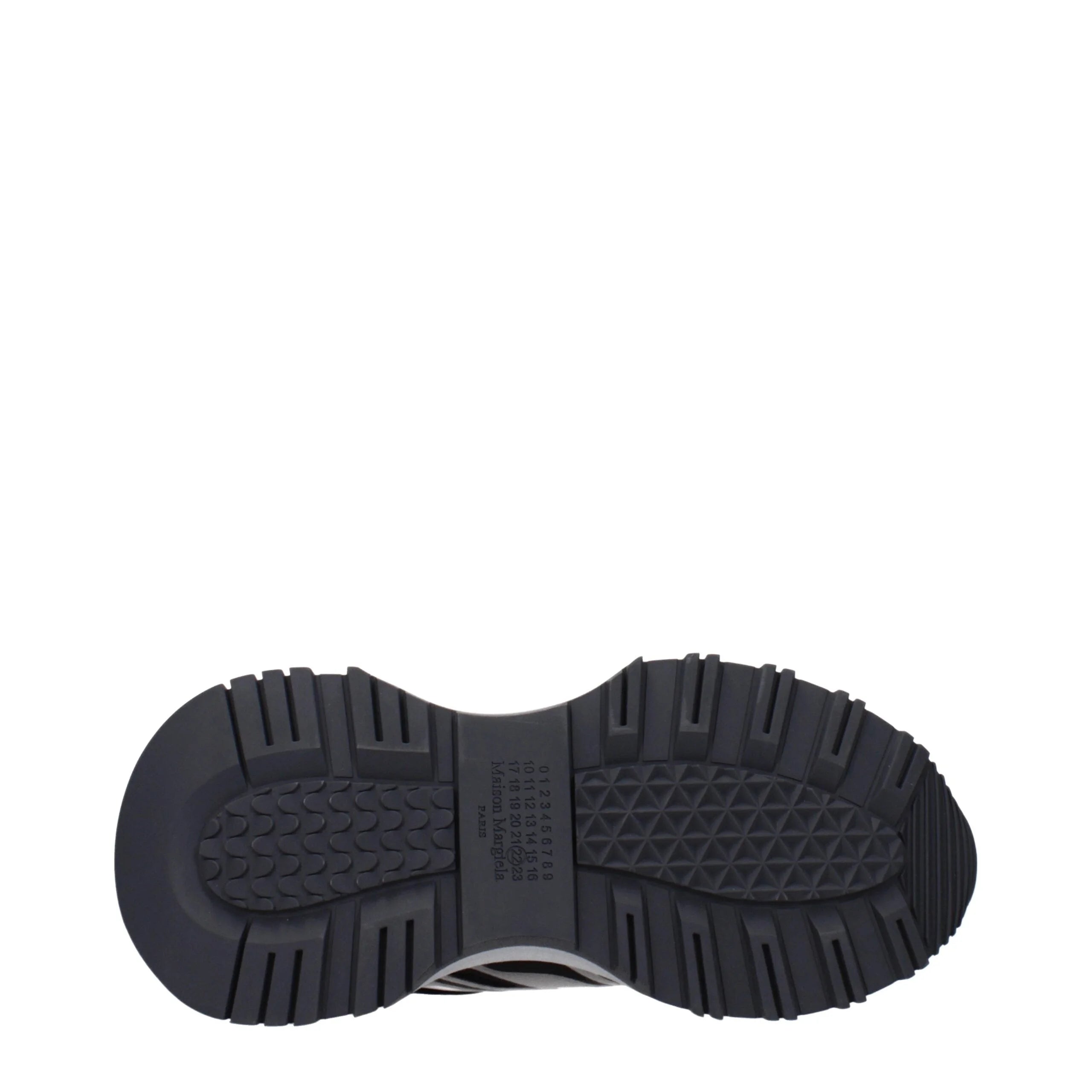 Maison Margiela Black Fabric Athletic Sneakers