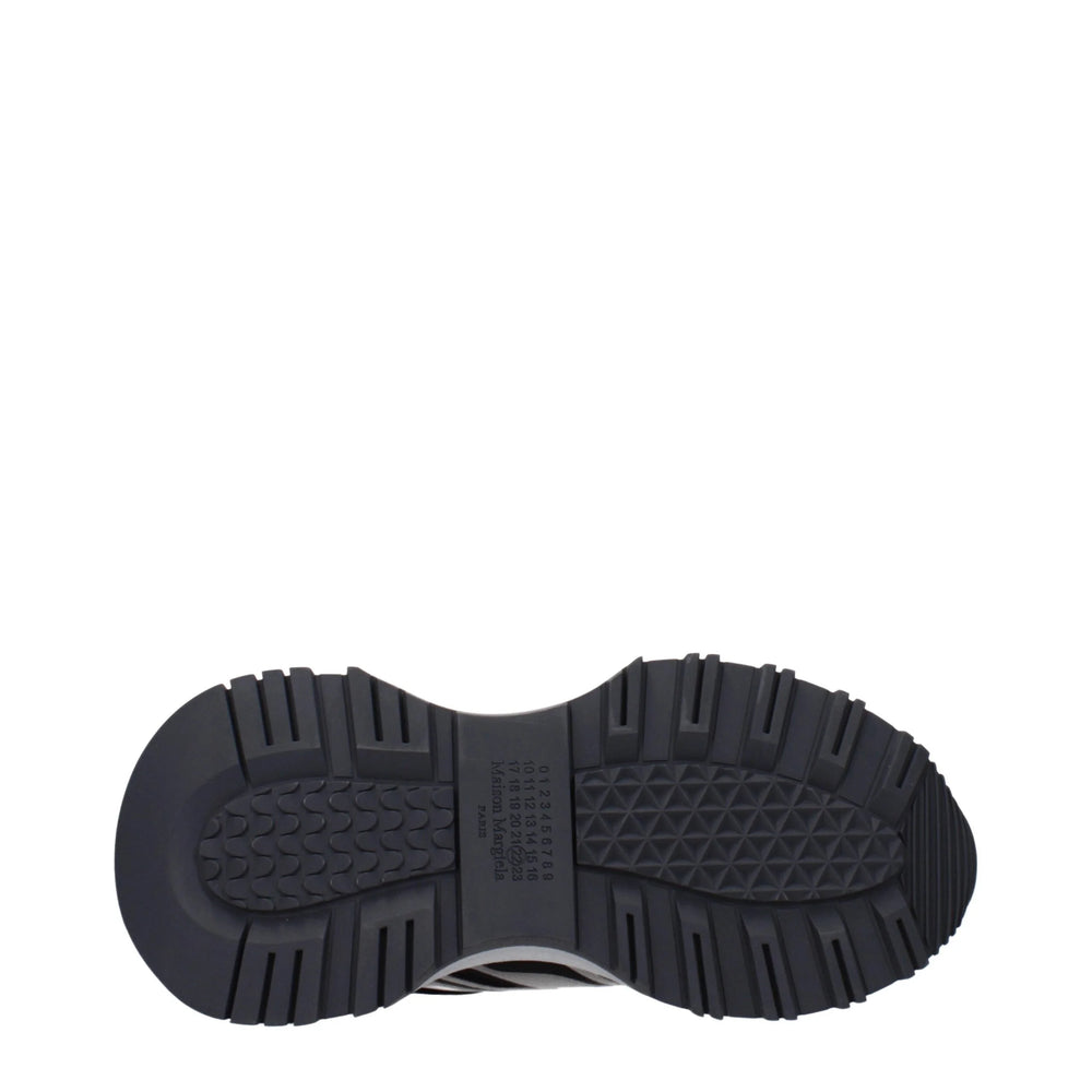 Maison Margiela Black Fabric Athletic Sneakers