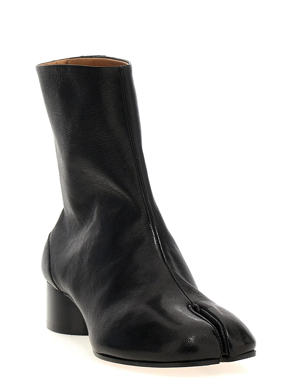 Maison Margiela Zwarte Enkelboots van Lam Leer