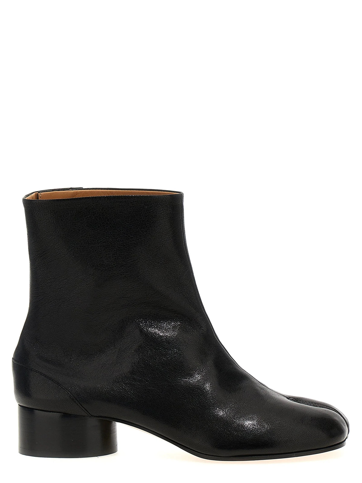 Maison Margiela Zwarte Enkelboots van Lam Leer
