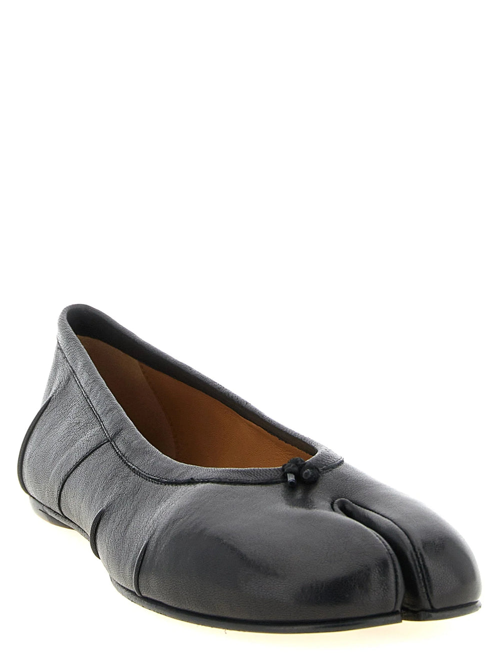 Maison Margiela Black Lamb Leather Ballet Flats - EU39.5/US9.5