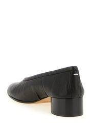 Maison Margiela Black Lamb Leather Mid Heel Pumps