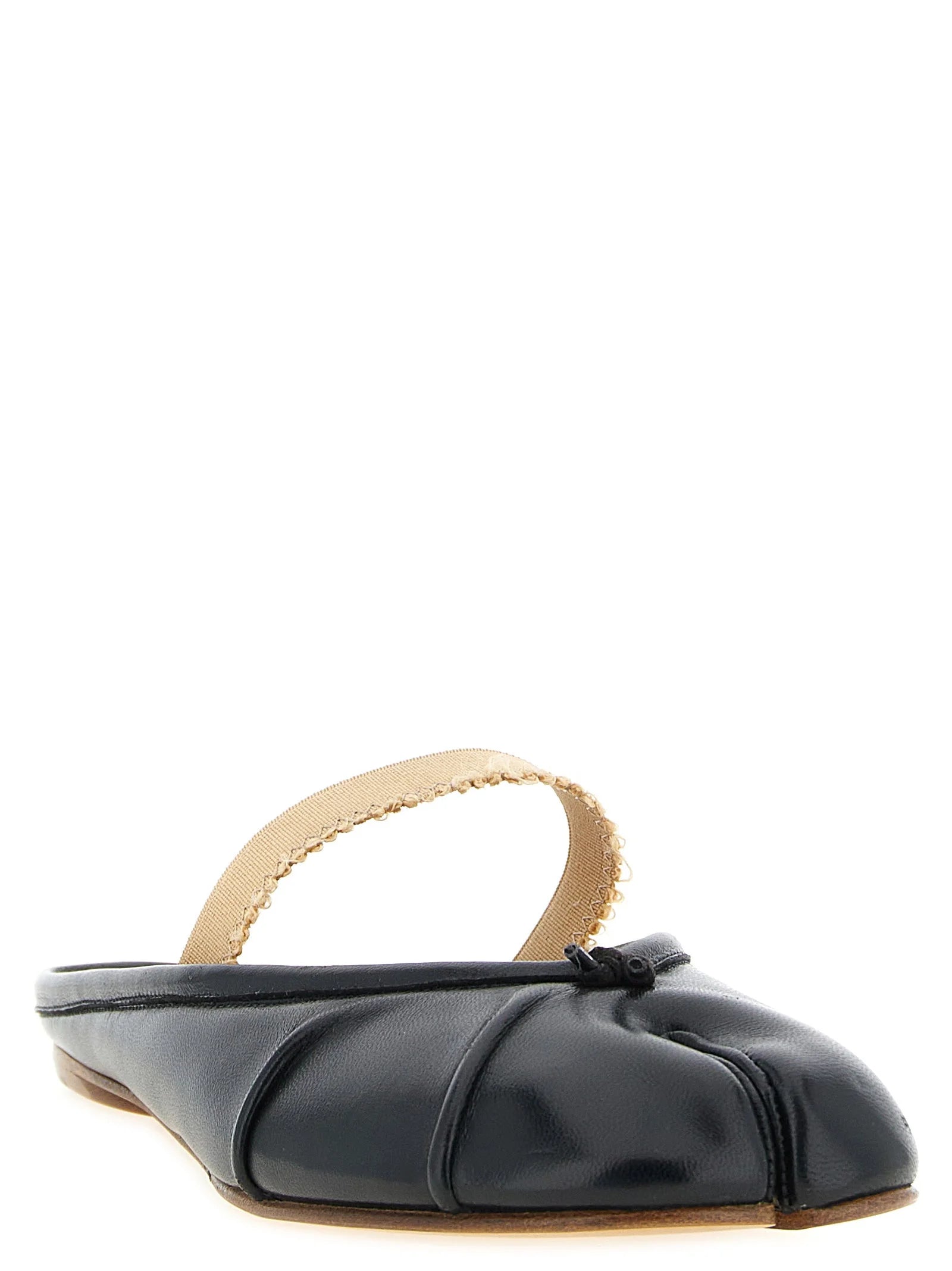Maison Margiela Black Lamb Leather Mules