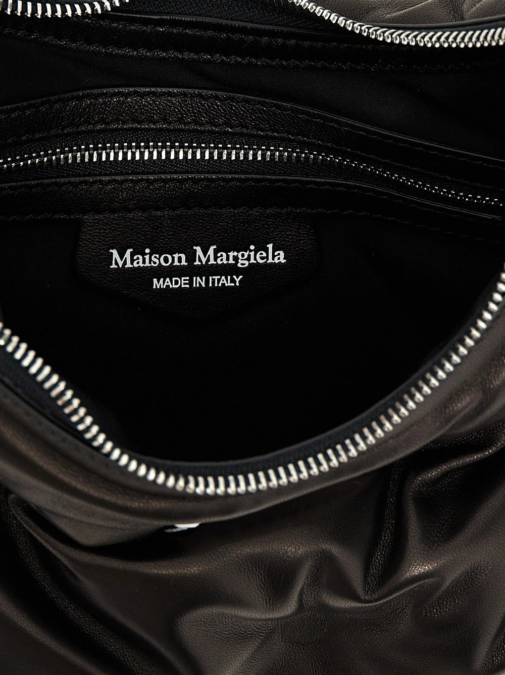 Maison Margiela Black Lamb Leather Shoulder Bag