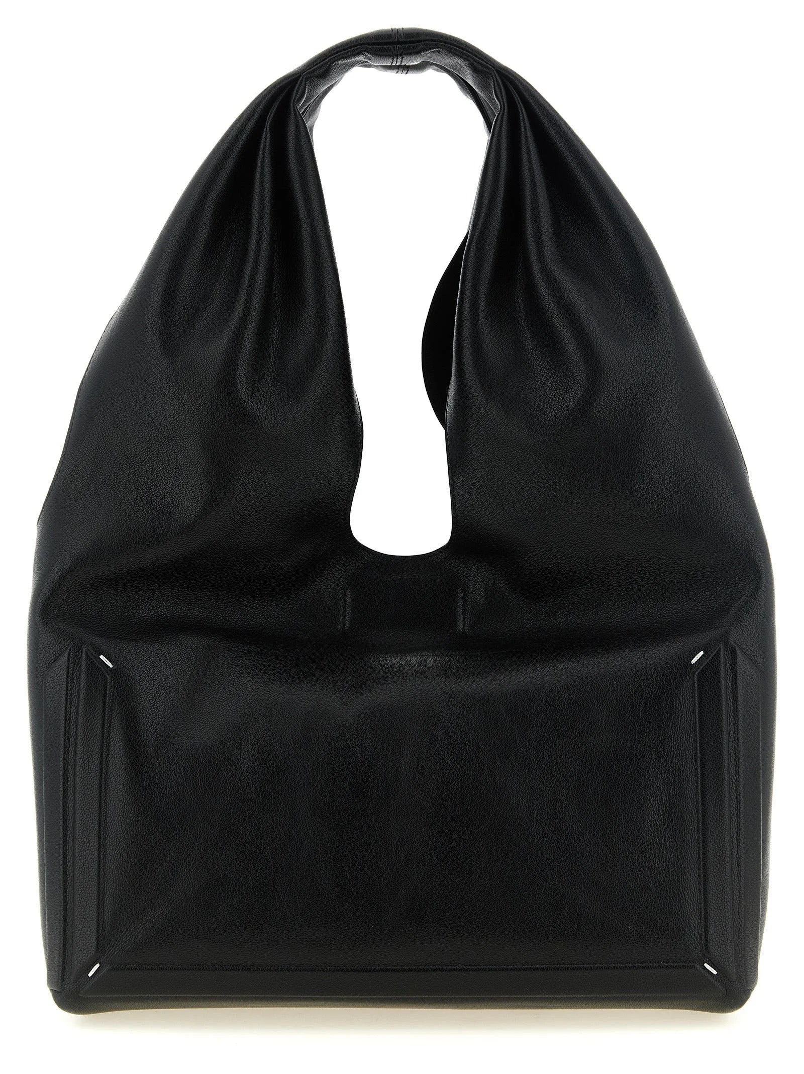 Maison Margiela Black Lamb Leather Shoulder Bag