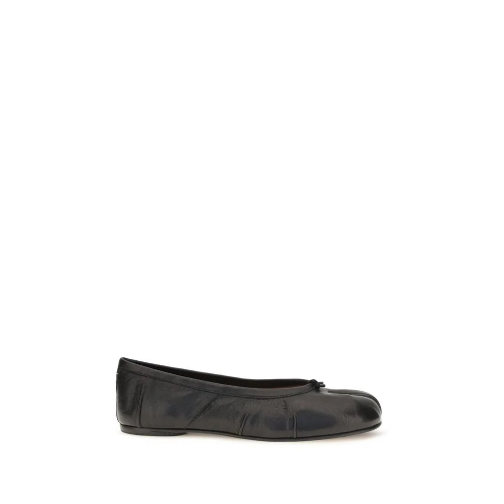 Maison Margiela Black Lamb Ovis Aries Aries Ballet Flats