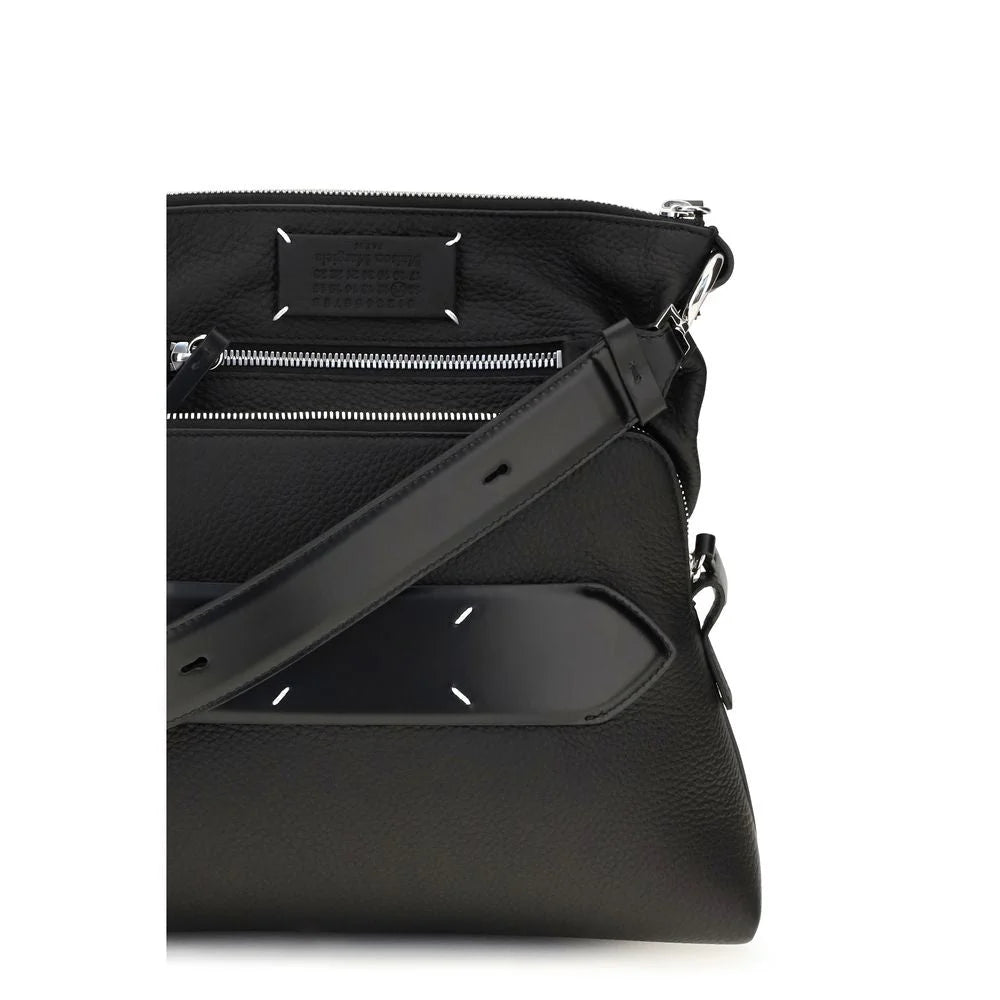 Maison Margiela Black Lamb Ovis Aries Aries Shoulder Bag