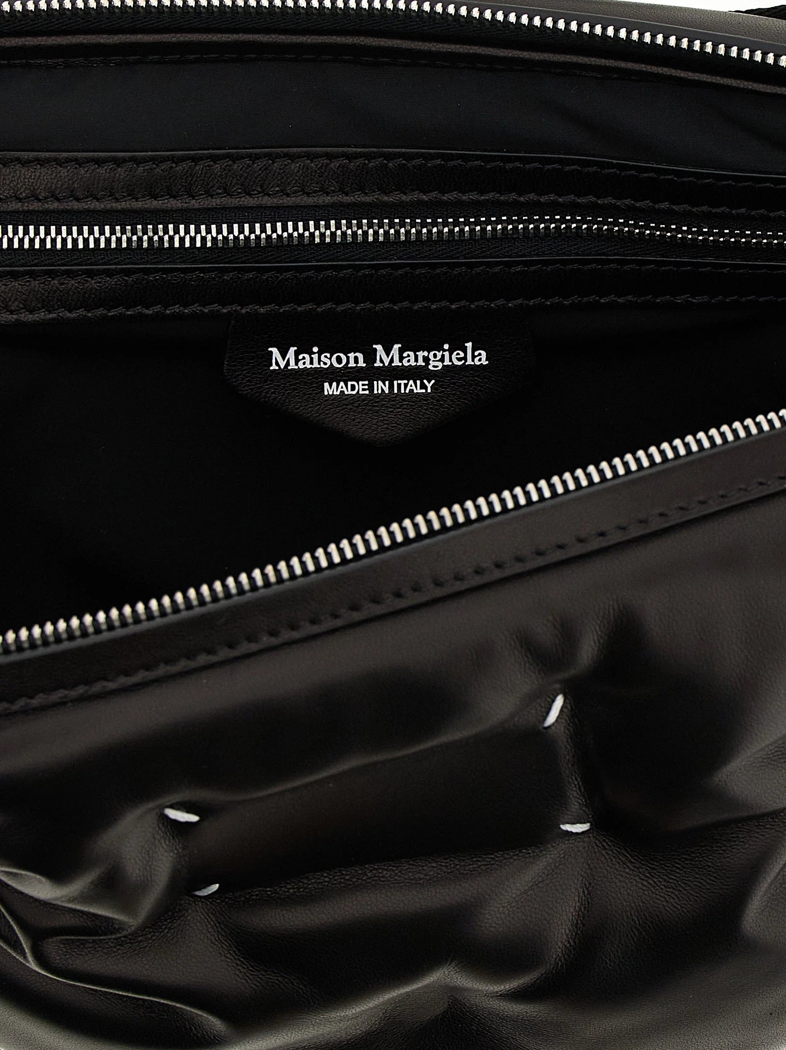Maison Margiela Black Lambskin Crossbody Bag