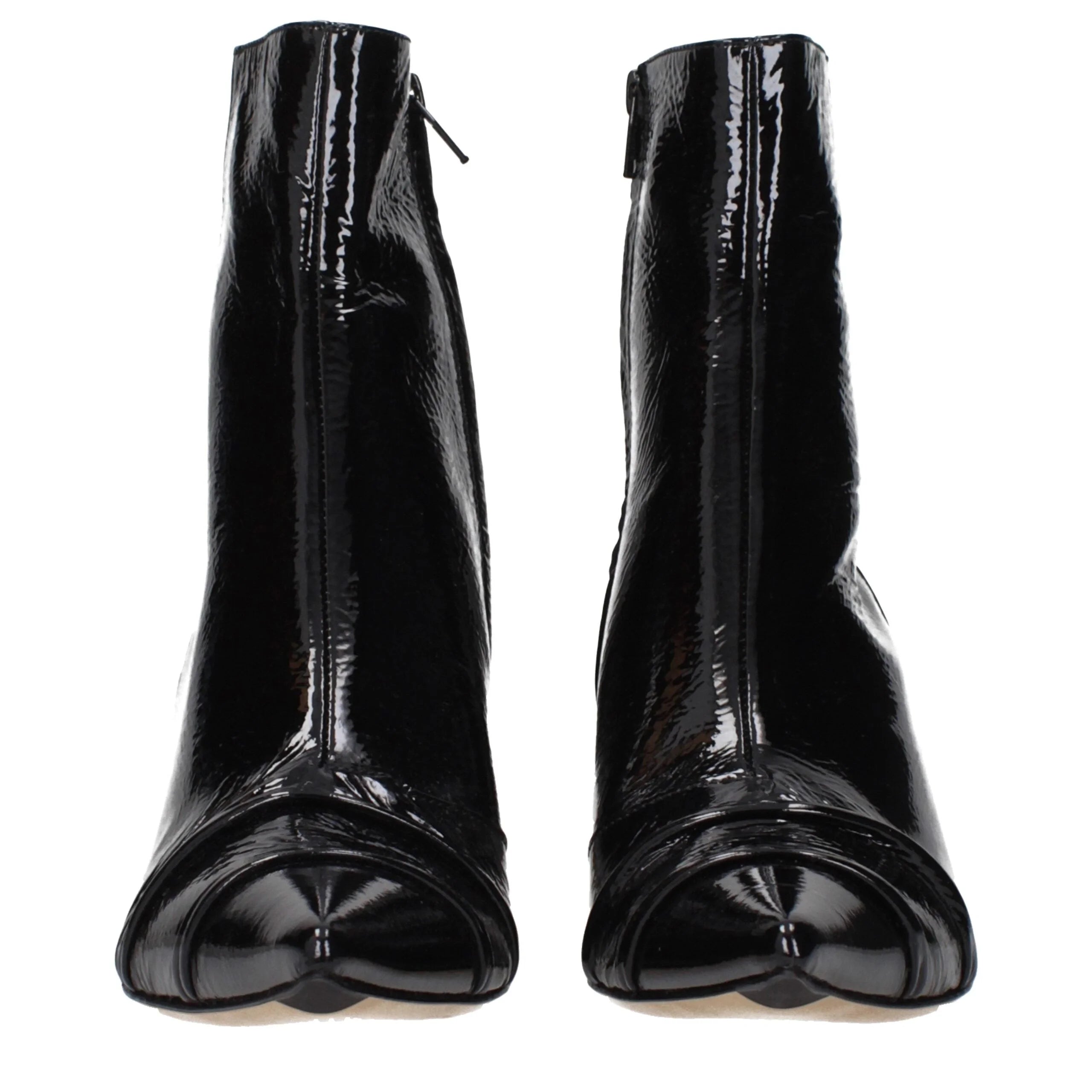 Maison Margiela Black Leather Ankle Boots