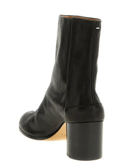 Maison Margiela - Musta napa nahka / calf Bos Taurus - nilkkasaappaat