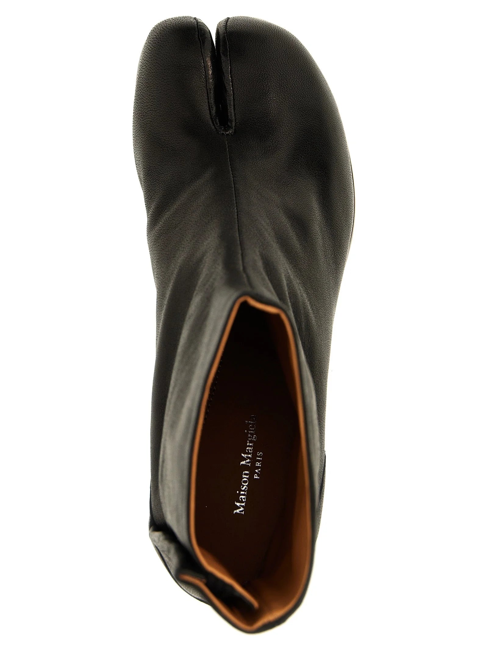 Maison Margiela - Musta napa nahka / calf Bos Taurus - nilkkasaappaat