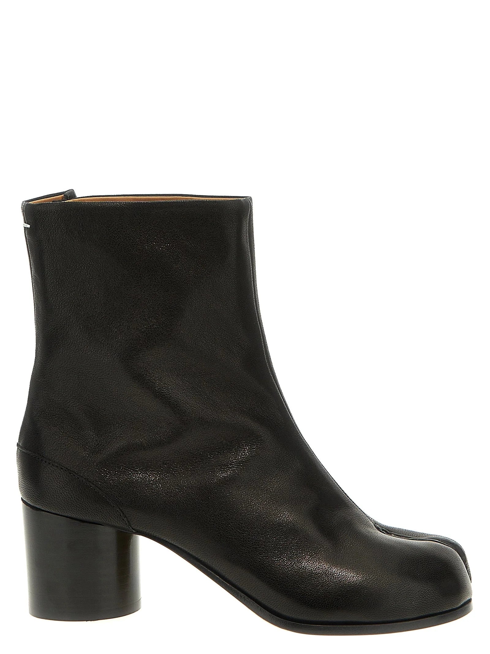 Maison Margiela - Musta napa nahka / calf Bos Taurus - nilkkasaappaat