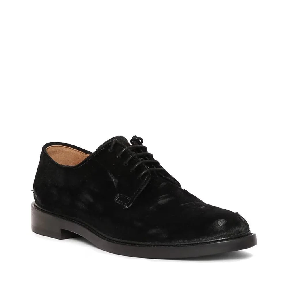 Maison Margiela Black Polyester Oxfords And Derbies