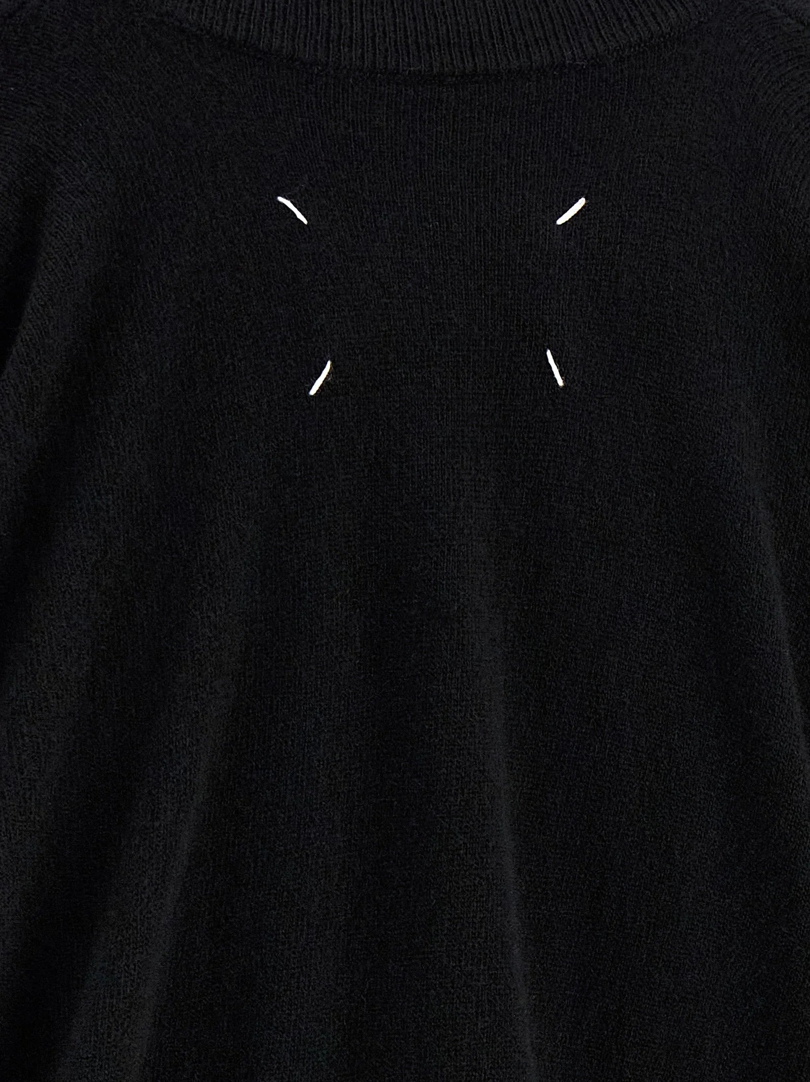 Maison Margiela Black Virgin Wool Cardigan