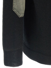 Maison Margiela Black Virgin Wool Cardigan - M