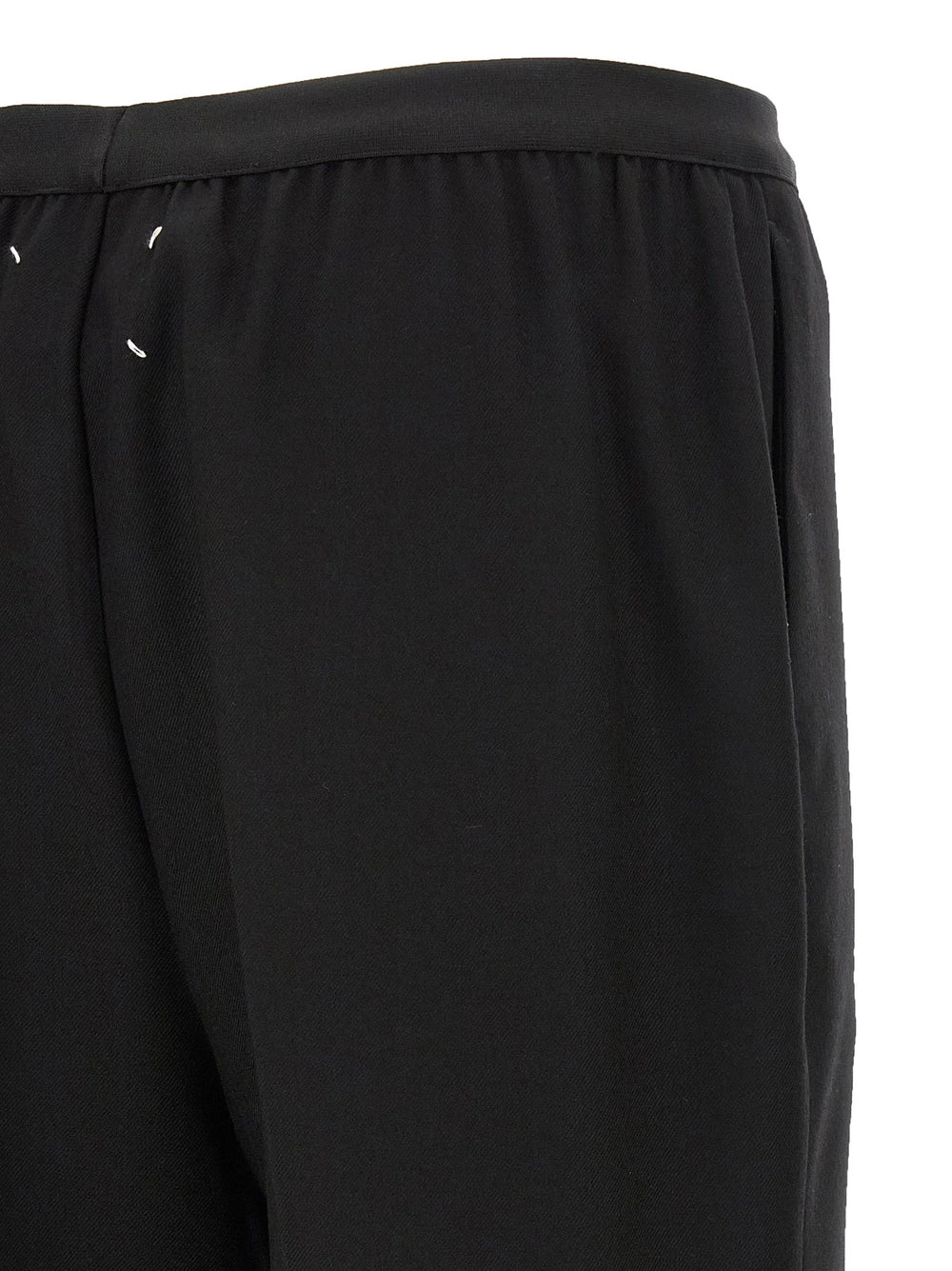 Maison Margiela Black Virgin Wool Casual Pants