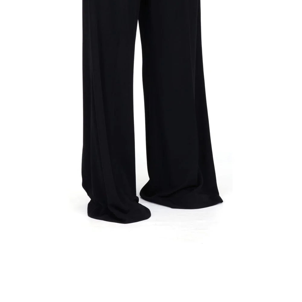 Maison Margiela Black Viscose Casual Pants - 38