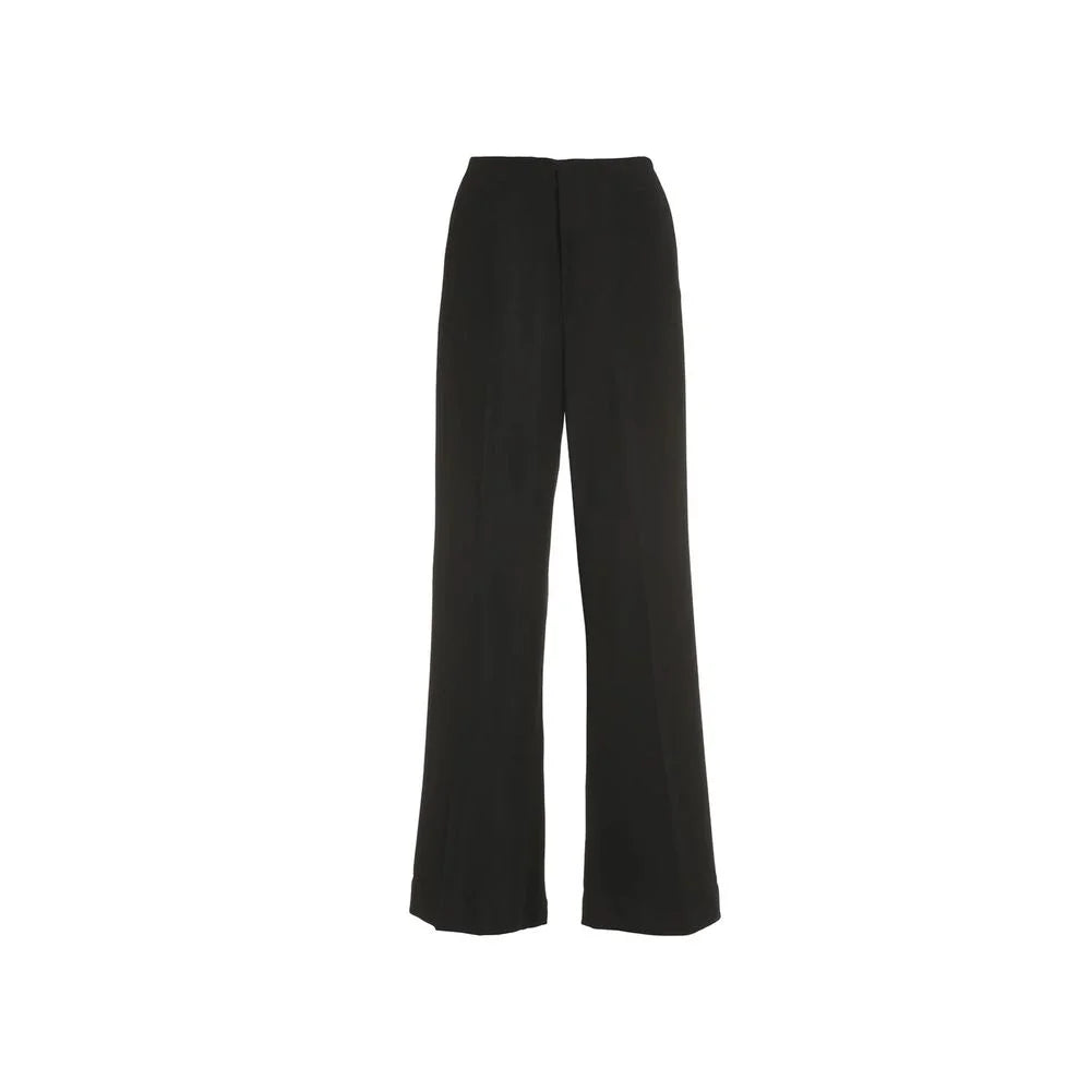 Maison Margiela Black Viscose Casual Pants - 38
