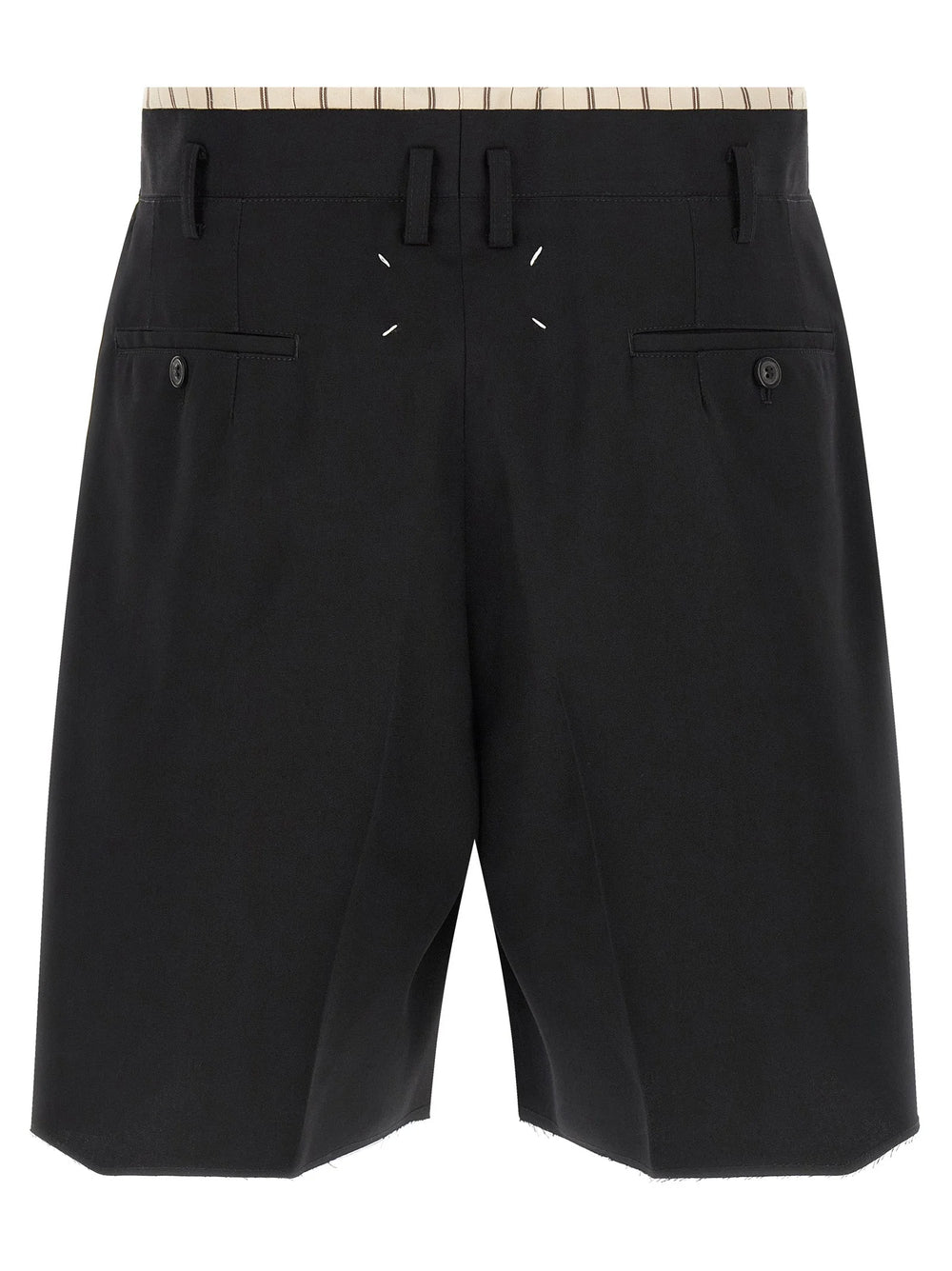 Maison Margiela Black Wool Bermuda Shorts - IT50 | L