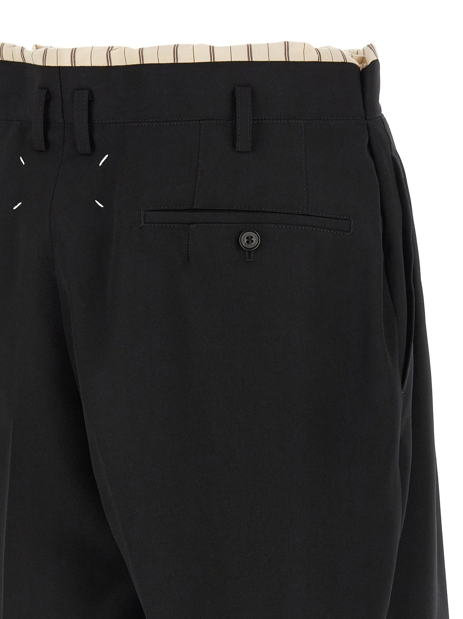 Maison Margiela Black Wool Bermuda Shorts - IT50 | L