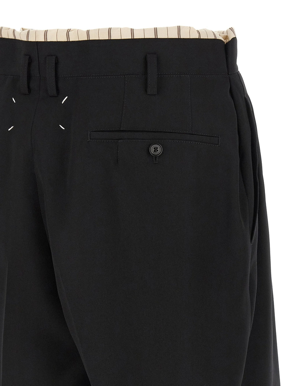 Maison Margiela Black Wool Bermuda Shorts - IT50 | L