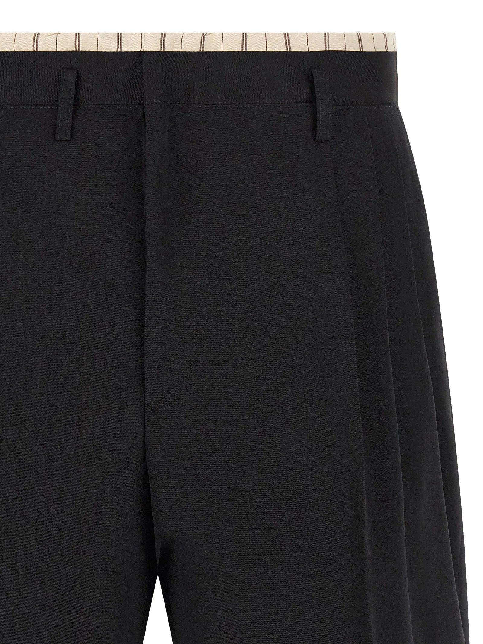 Maison Margiela Black Wool Bermuda Shorts - IT50 | L