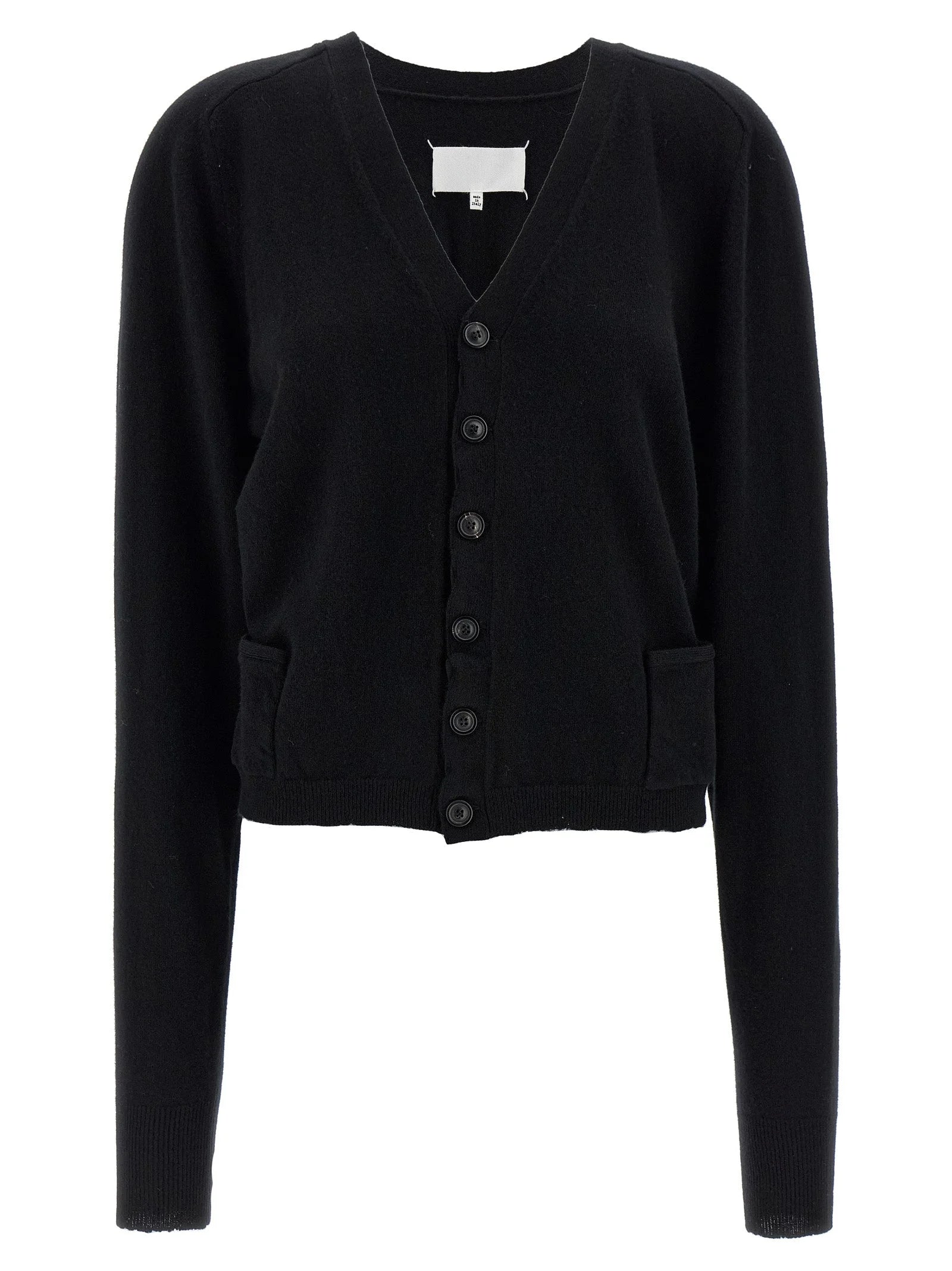 Maison Margiela Black Wool Cardigan