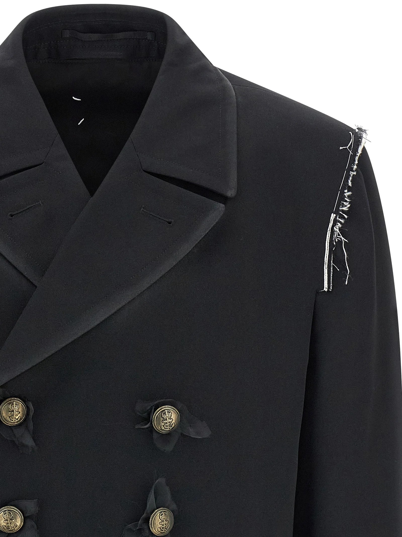 Maison Margiela Black Wool Coat - 48 | M