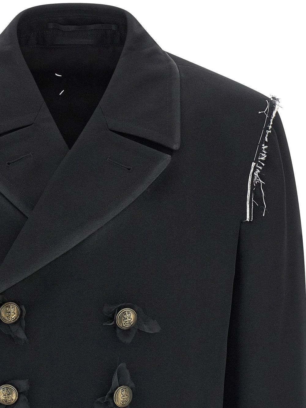Maison Margiela Black Wool Coat - 48 | M