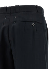 Maison Margiela Black Wool Dress Pants