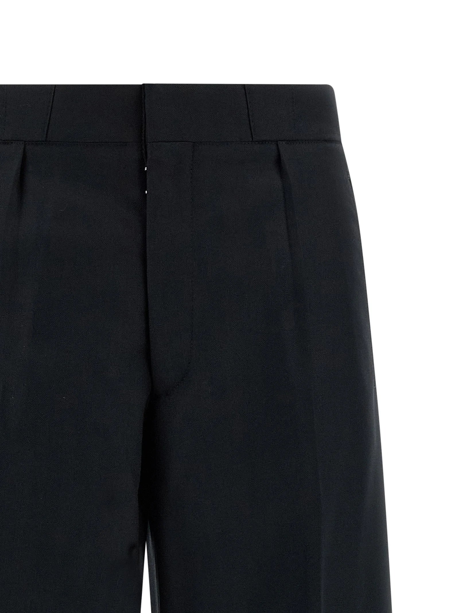 Maison Margiela Black Wool Dress Pants