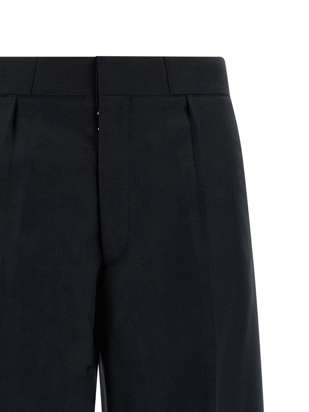 Maison Margiela Black Wool Dress Pants