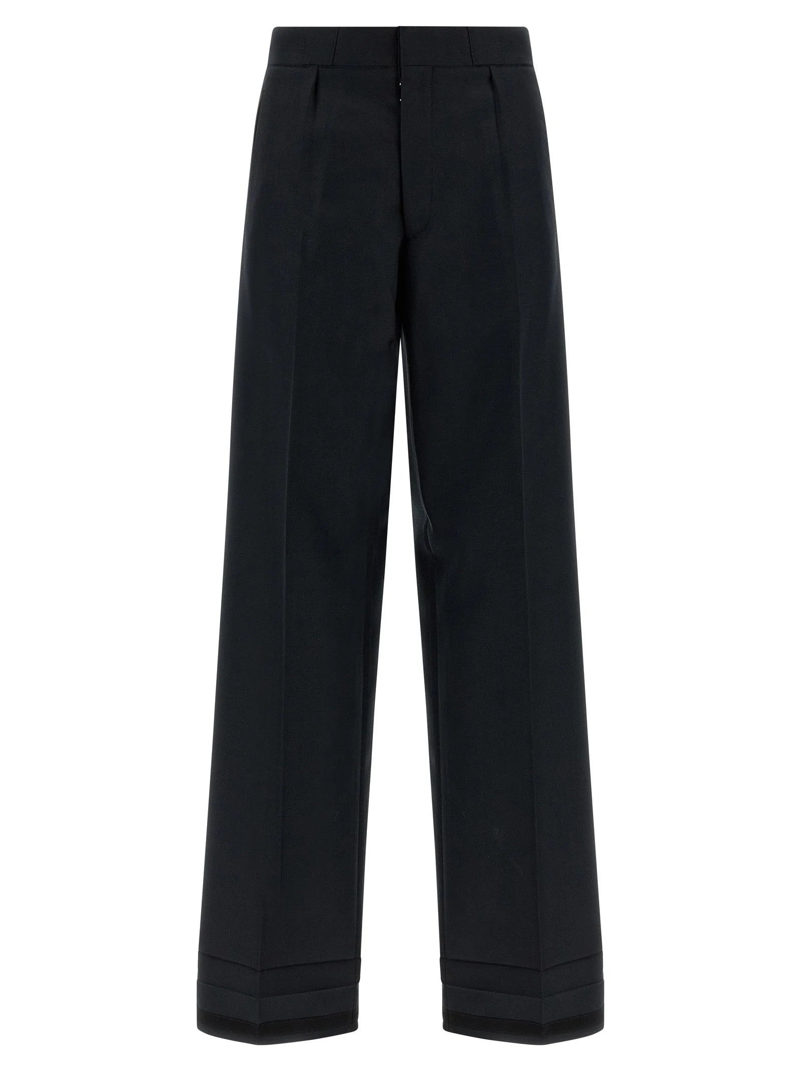 Maison Margiela Black Wool Dress Pants