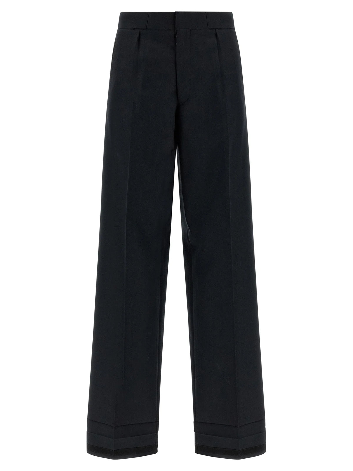 Maison Margiela Black Wool Dress Pants