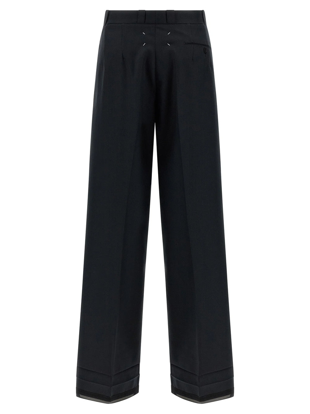 Maison Margiela Black Wool Dress Pants