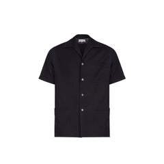 Maison Margiela Black Wool Shortsleeve Shirt - 48 | M