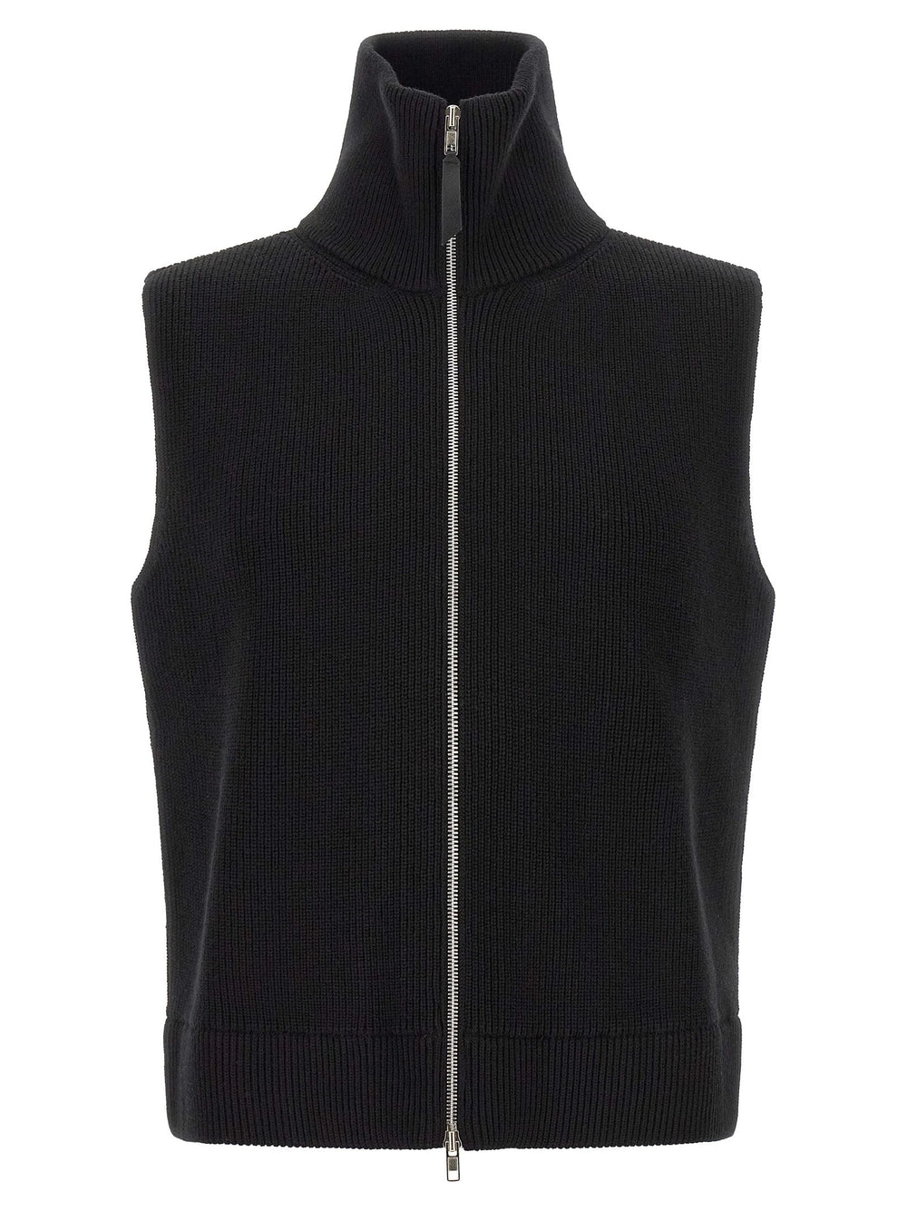 Maison Margiela Black Wool Sleeveles Sweater