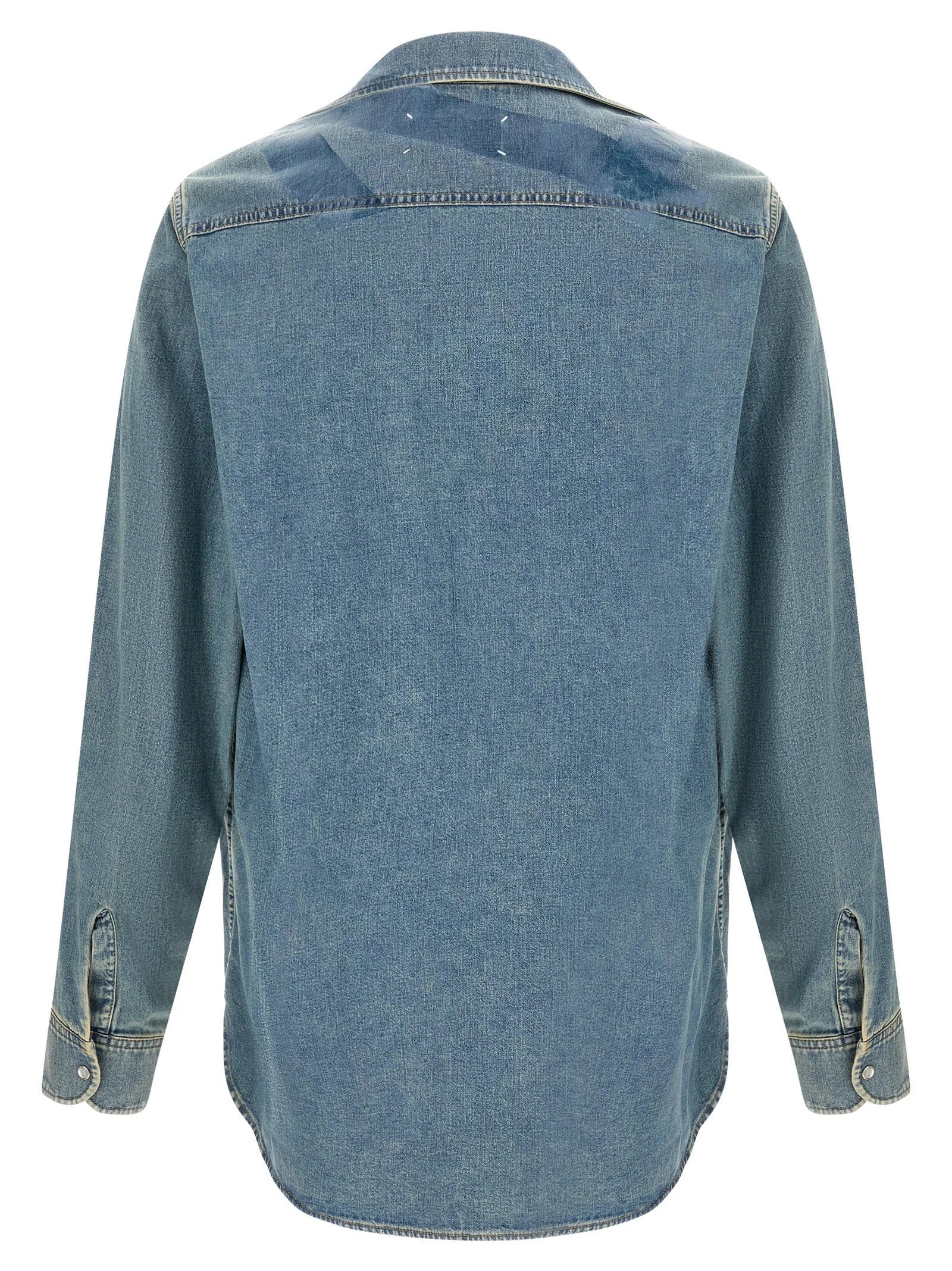 Maison Margiela Blue Cotton Blouse