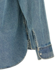 Maison Margiela Blue Cotton Blouse