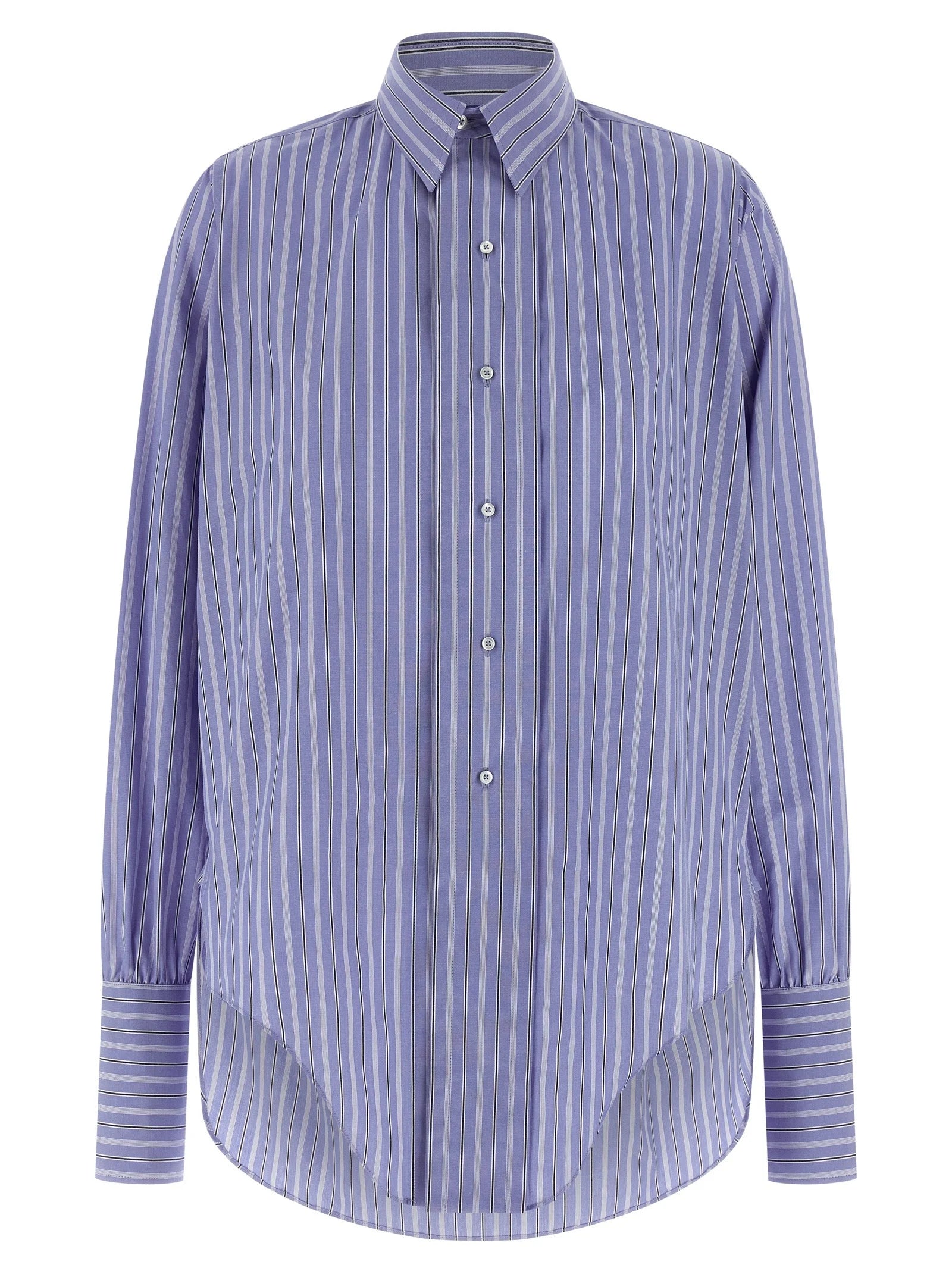 Maison Margiela Blue Cotton Blouse