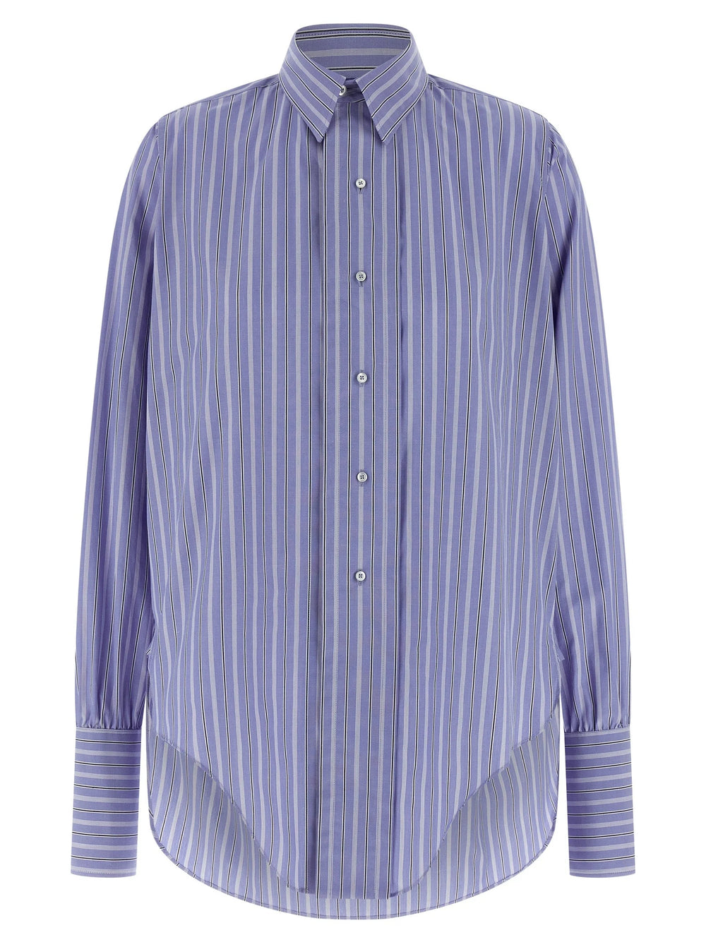 Maison Margiela Blue Cotton Blouse