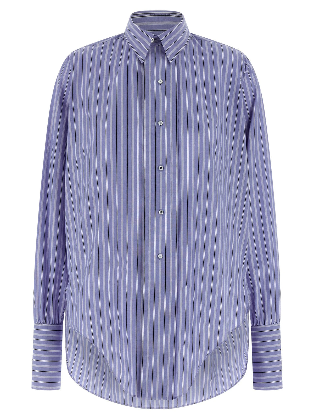Maison Margiela Blue Cotton Blouse