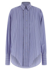Maison Margiela Blue Cotton Blouse