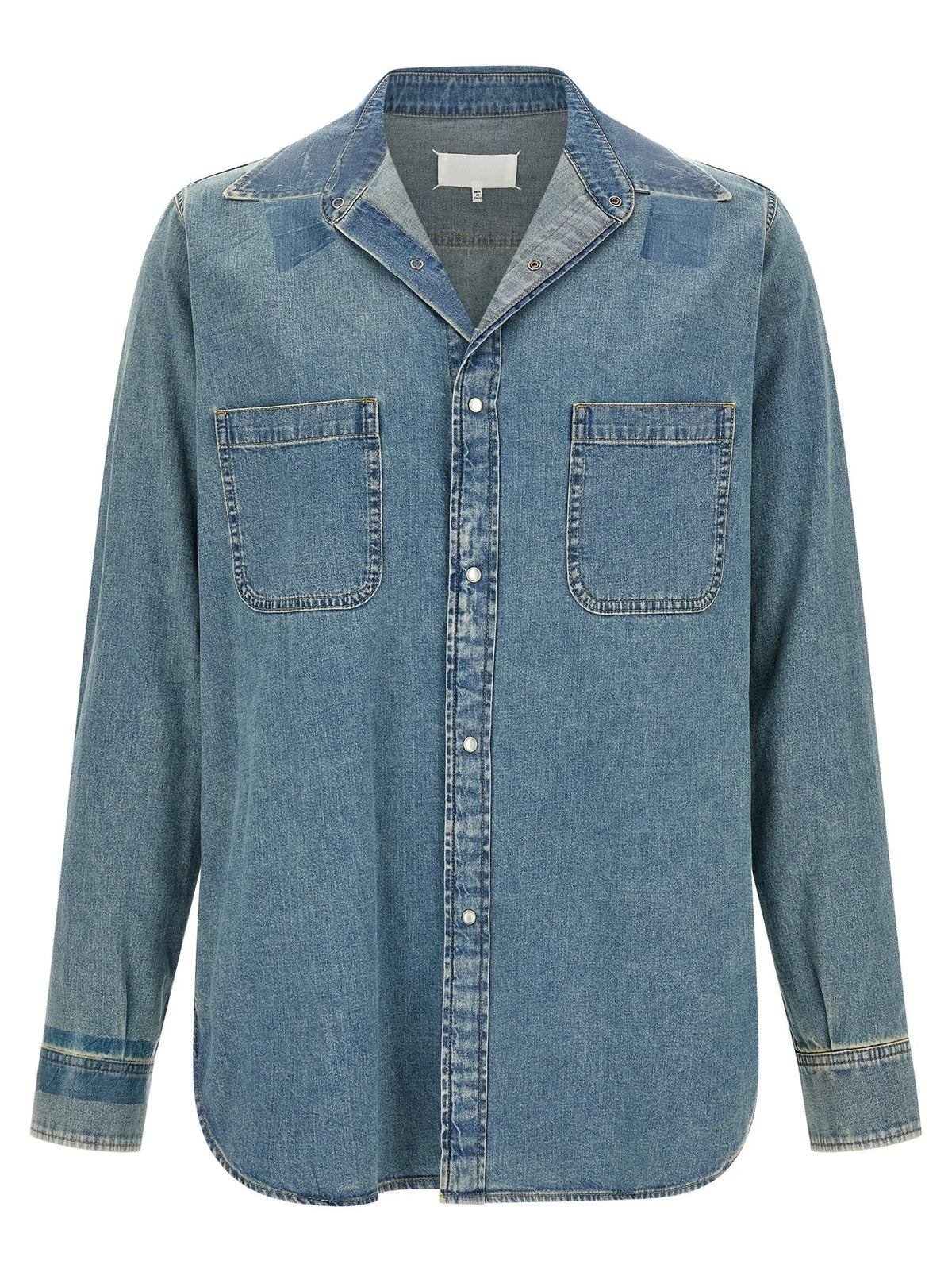 Maison Margiela Blue Cotton Blouse