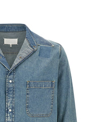 Maison Margiela Blue Cotton Blouse